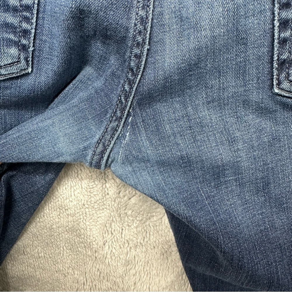 7 For All Mankind Slimmy Luxe Performance Jeans 36x32 Deep Blue - Picture 5 of 8